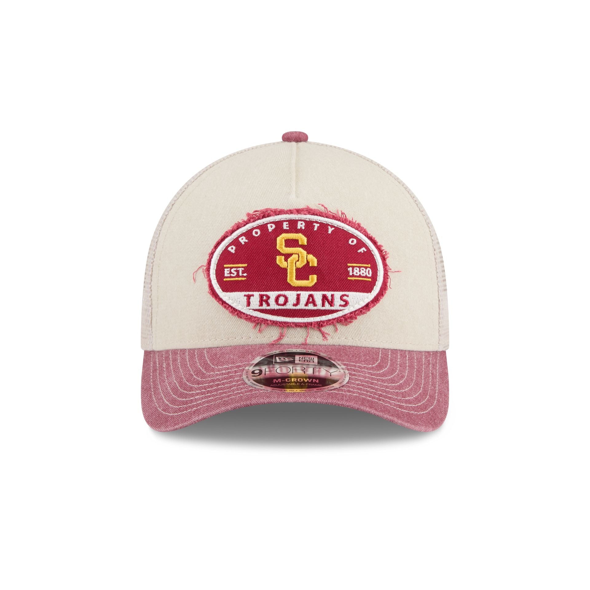 USC Trojans Frayed 9FORTY M-Crown A-Frame Trucker Hat