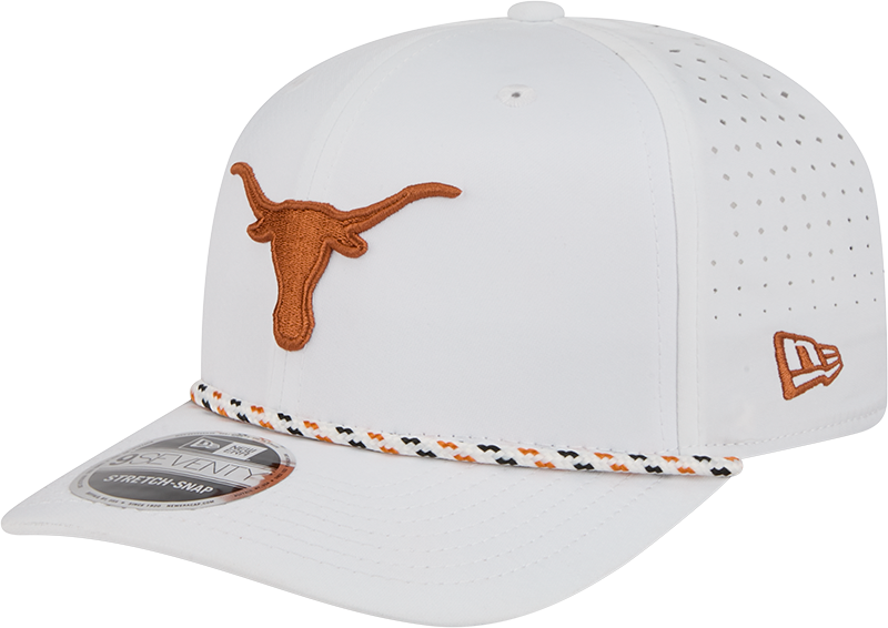 Texas Longhorns Optic White Performance Rope 9SEVENTY Stretch-Snap Hat