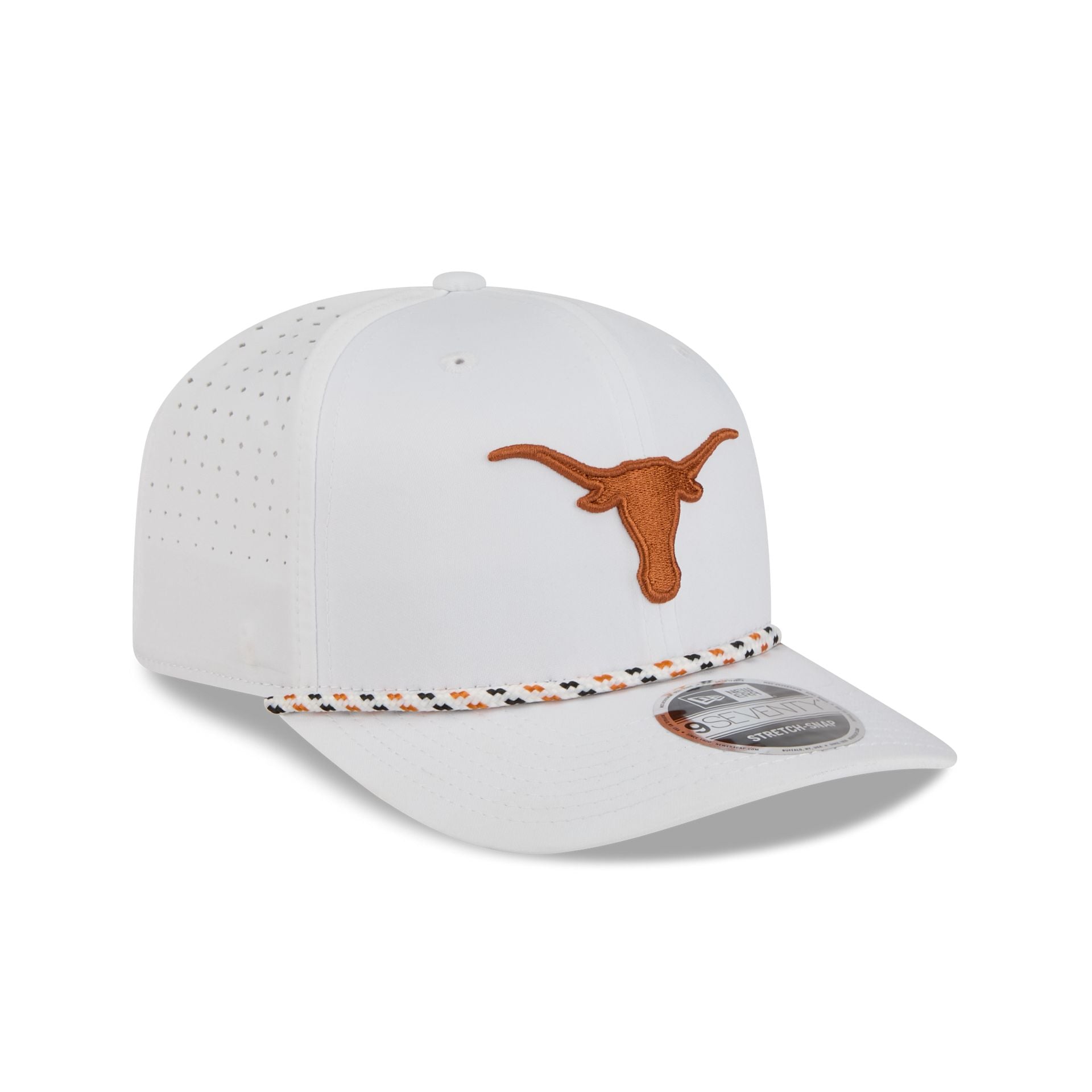 Texas Longhorns Optic White Performance Rope 9SEVENTY Stretch-Snap Hat