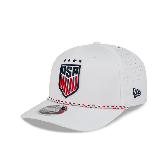 US Soccer Women's National Team Optic White Performance Rope 9SEVENTY Stretch-Snap Hat - New Era Cap
