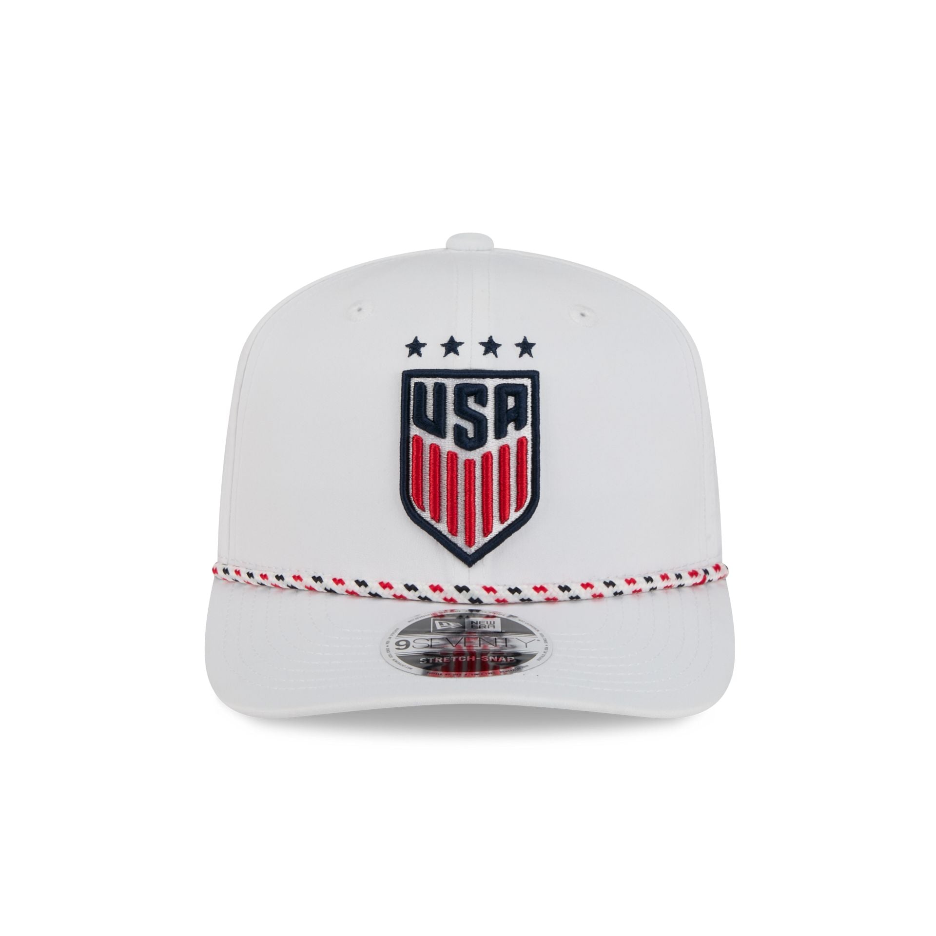 US Soccer Women's National Team Optic White Performance Rope 9SEVENTY Stretch-Snap Hat