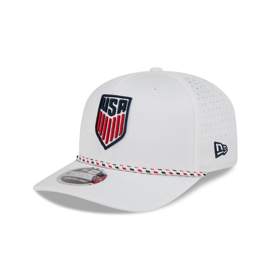US Soccer Men's National Team Optic White Performance Rope 9SEVENTY Stretch-Snap Hat - New Era Cap