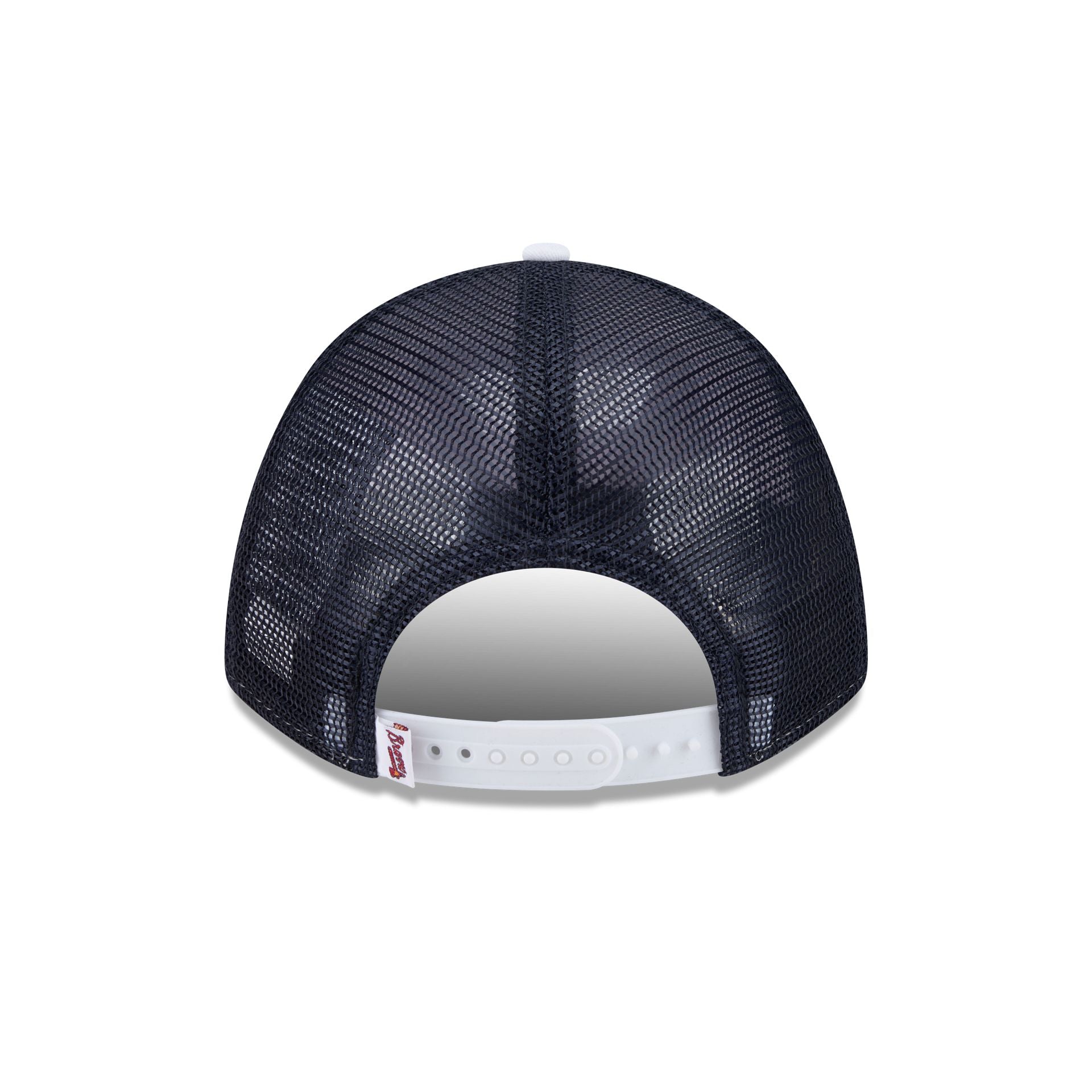 Atlanta Braves Optic White Felt Logo Women's 9FORTY M-Crown A-Frame Trucker Hat