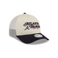 Atlanta Braves Retro Chrome Women's White 9FORTY M-Crown A-Frame Trucker Hat