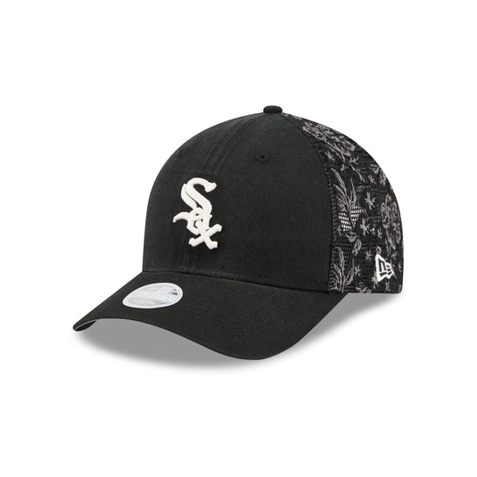 Chicago White Sox Floral Mesh Women's 9FORTY M-Crown Trucker Hat - New Era Cap