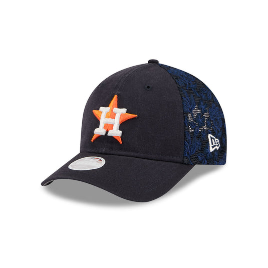 Houston Astros Floral Mesh Women's 9FORTY M-Crown Trucker Hat - New Era Cap