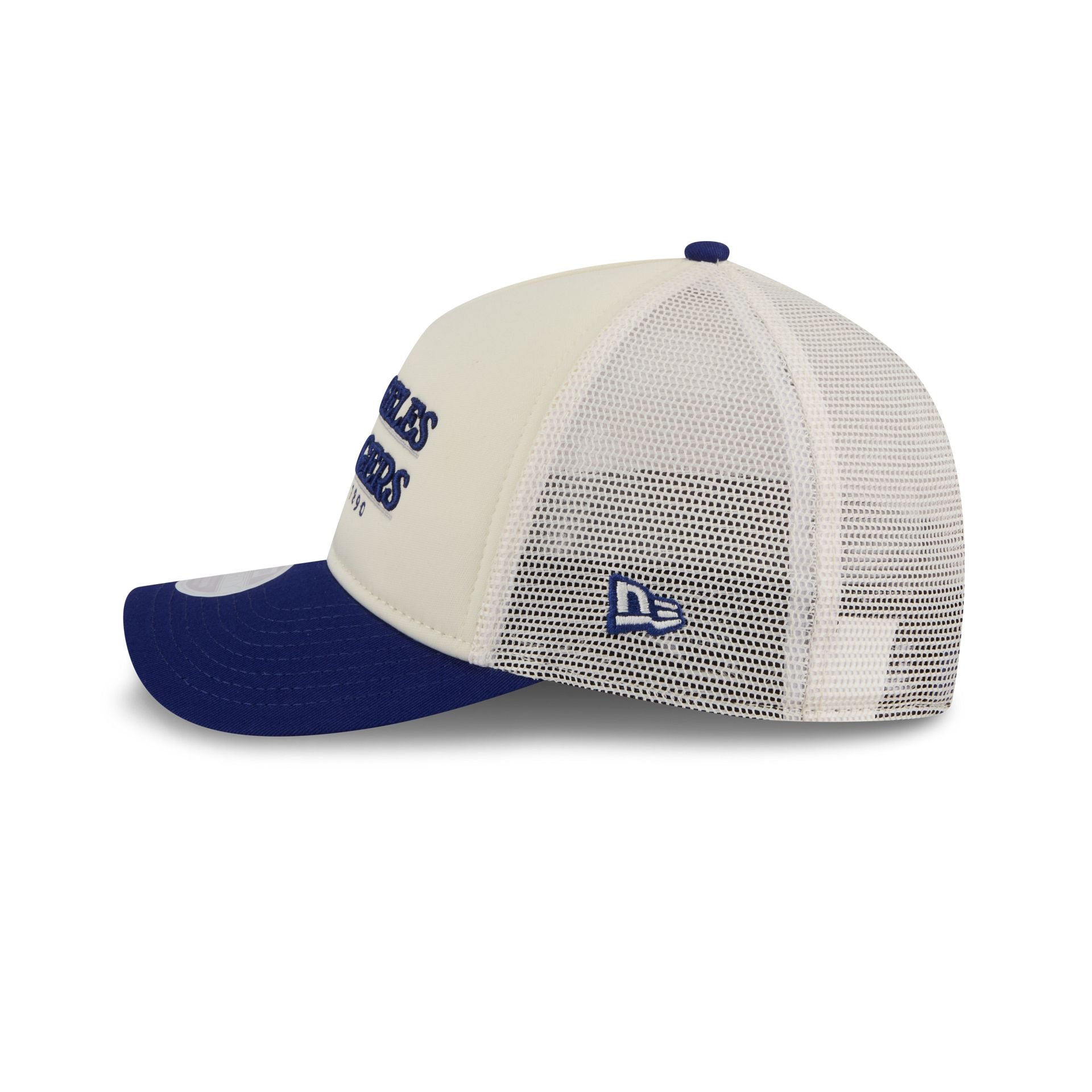 Los Angeles Dodgers Retro Chrome Women's White 9FORTY M-Crown A-Frame Trucker Hat