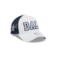 Dallas Cowboys Optic White Felt Logo Women's 9FORTY M-Crown A-Frame Trucker Hat