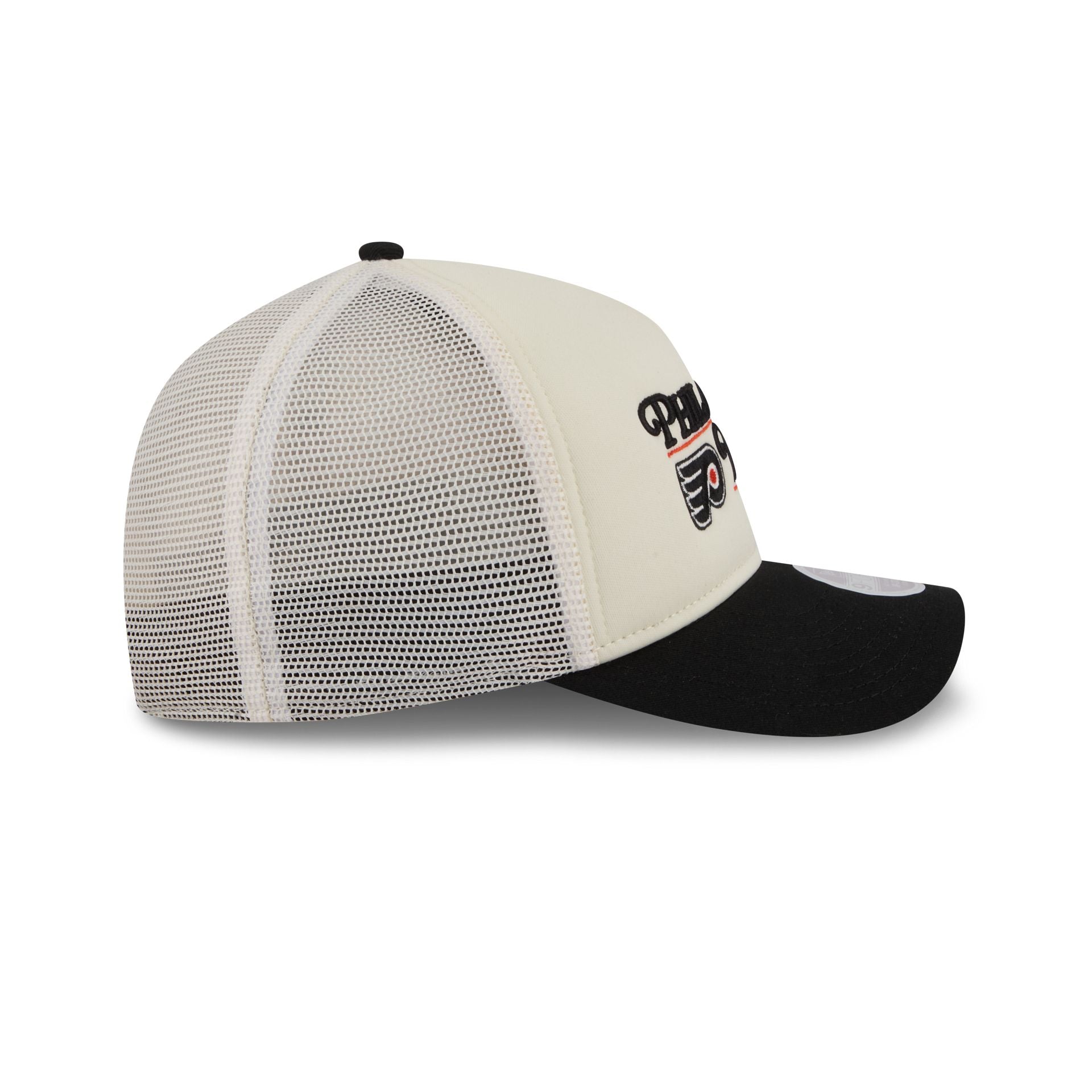 Philadelphia Flyers Retro Chrome Women's White 9FORTY M-Crown A-Frame Trucker Hat