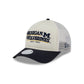 Michigan Wolverines Retro Chrome Women's White 9FORTY M-Crown A-Frame Trucker Hat