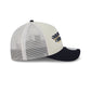 Michigan Wolverines Retro Chrome Women's White 9FORTY M-Crown A-Frame Trucker Hat