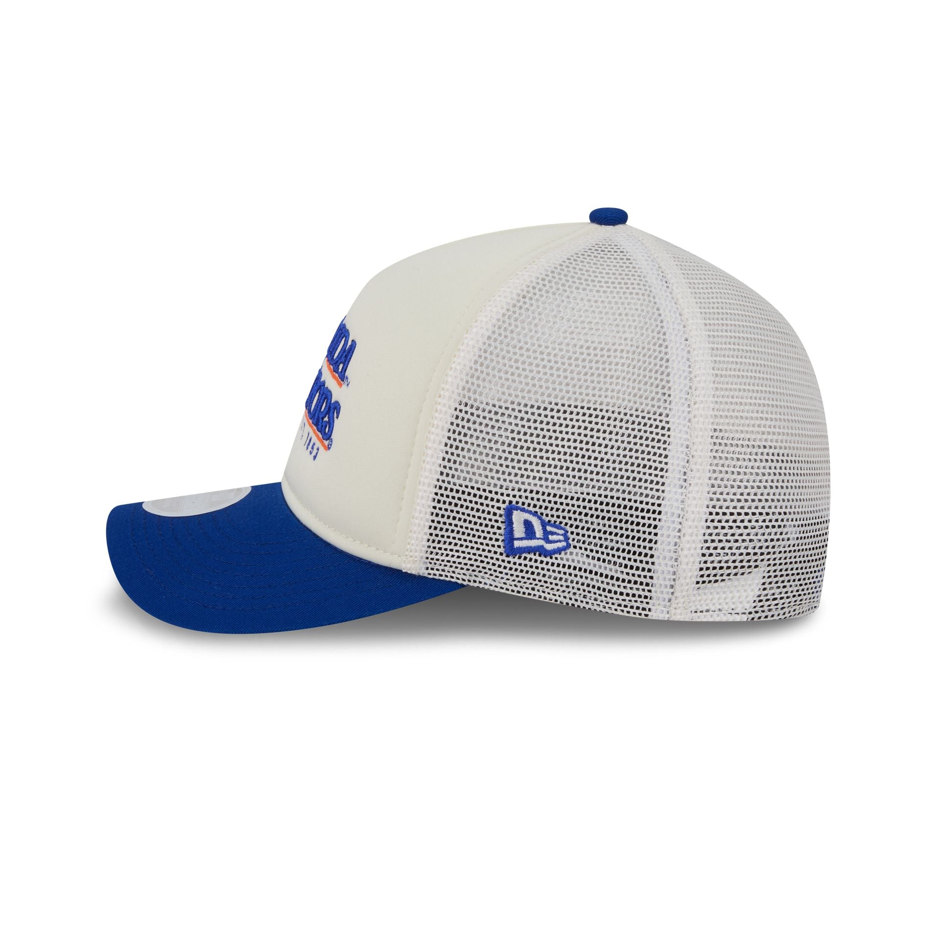 Florida Gators Retro Chrome Women's White 9FORTY M-Crown A-Frame Trucker Hat