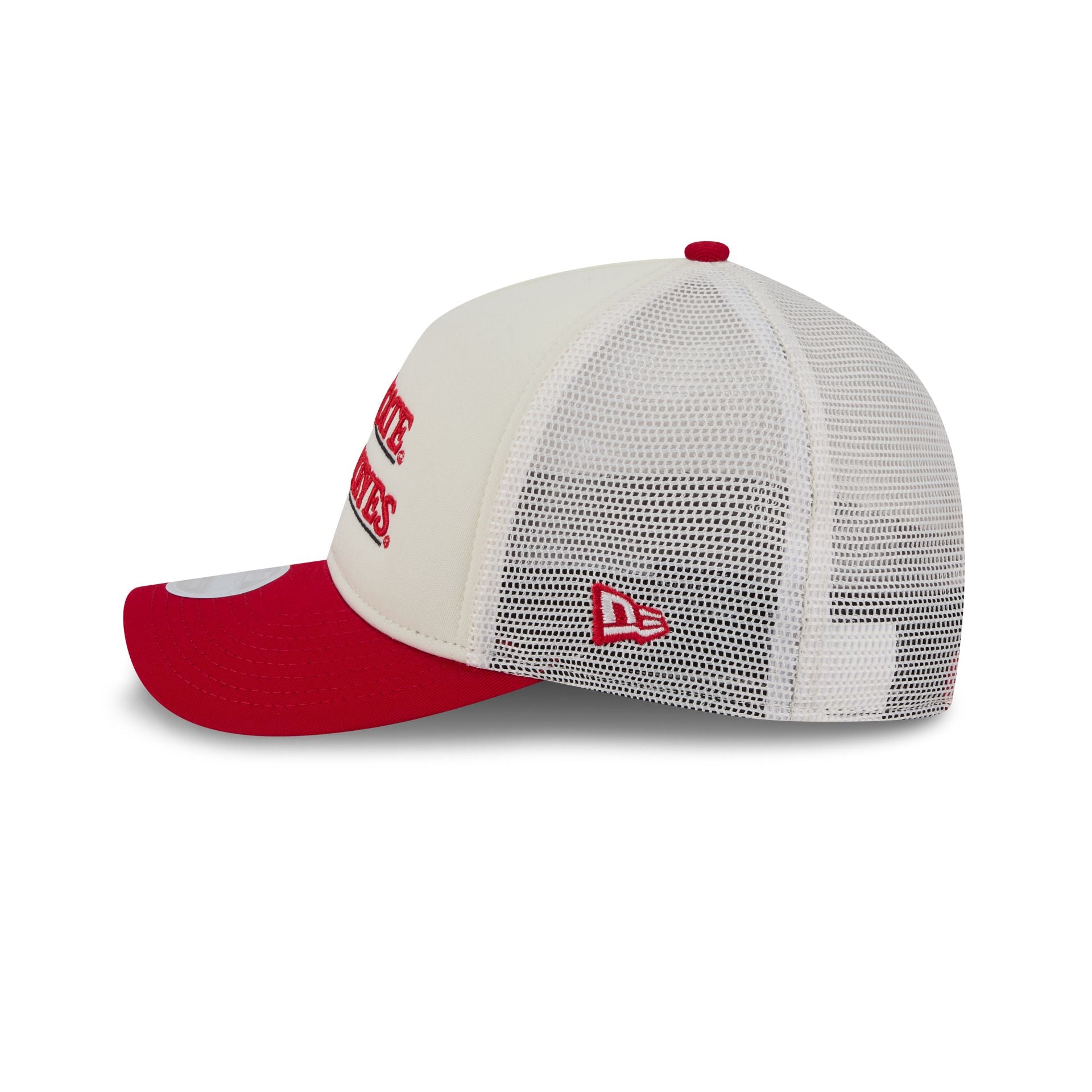 Ohio State Buckeyes Retro Chrome Women's White 9FORTY M-Crown A-Frame Trucker Hat