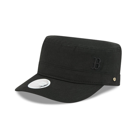 Boston Red Sox Women's Cadet Black Military Adjustable Hat - New Era Cap