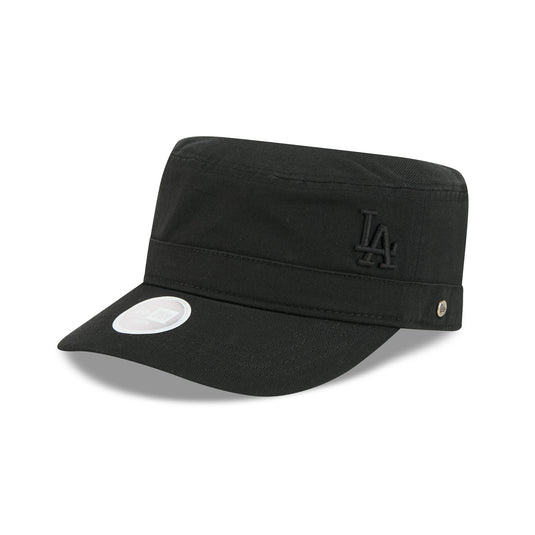 Los Angeles Dodgers Women's Cadet Black Military Adjustable Hat - New Era Cap