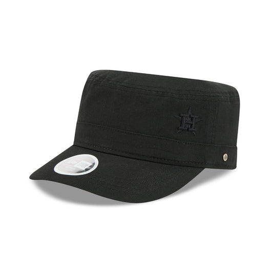 Houston Astros Women's Cadet Black Military Adjustable Hat - New Era Cap