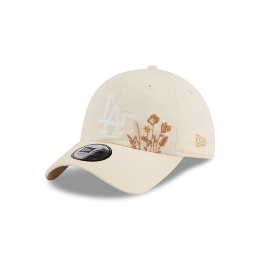 Los Angeles Dodgers Wildflower Light Cream Casual Classic Adjustable Hat - New Era Cap
