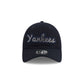 New York Yankees Rhinestone Script Casual Classic Adjustable Hat