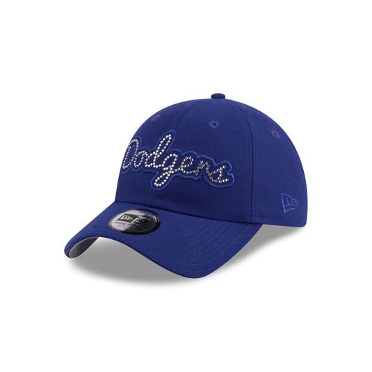 Los Angeles Dodgers Rhinestone Script Casual Classic Adjustable Hat - New Era Cap