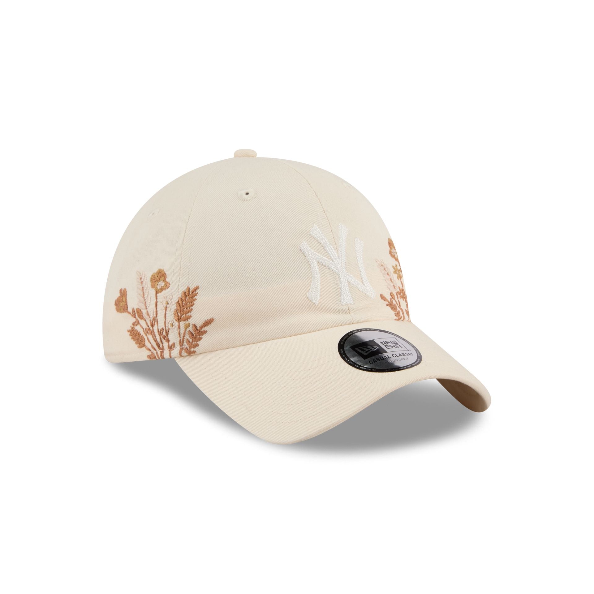 New York Yankees Wildflower Light Cream Casual Classic Adjustable Hat