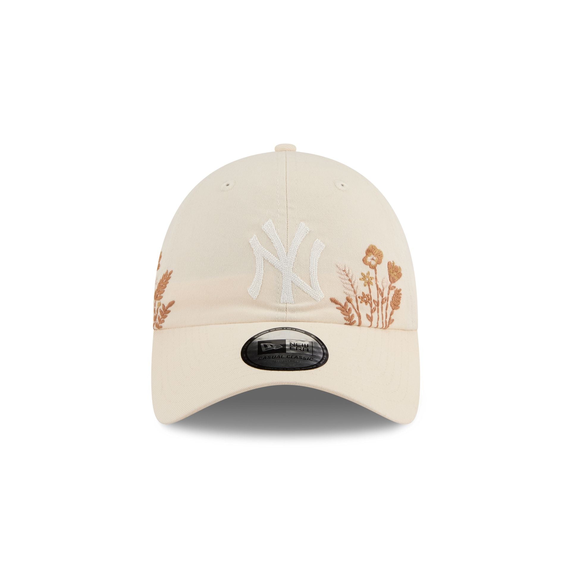 New York Yankees Wildflower Light Cream Casual Classic Adjustable Hat