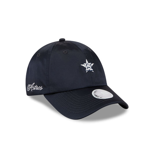 Houston Astros Satin Open Back Ponytail Adjustable Hat - New Era Cap
