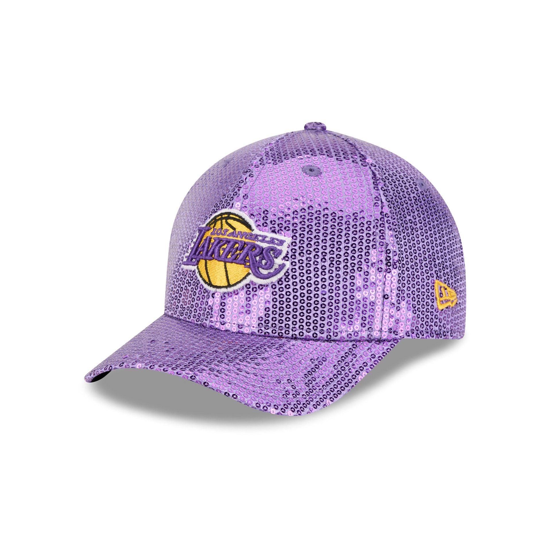 Los Angeles Lakers Sequin Women's 9FORTY M-Crown Snapback Hat
