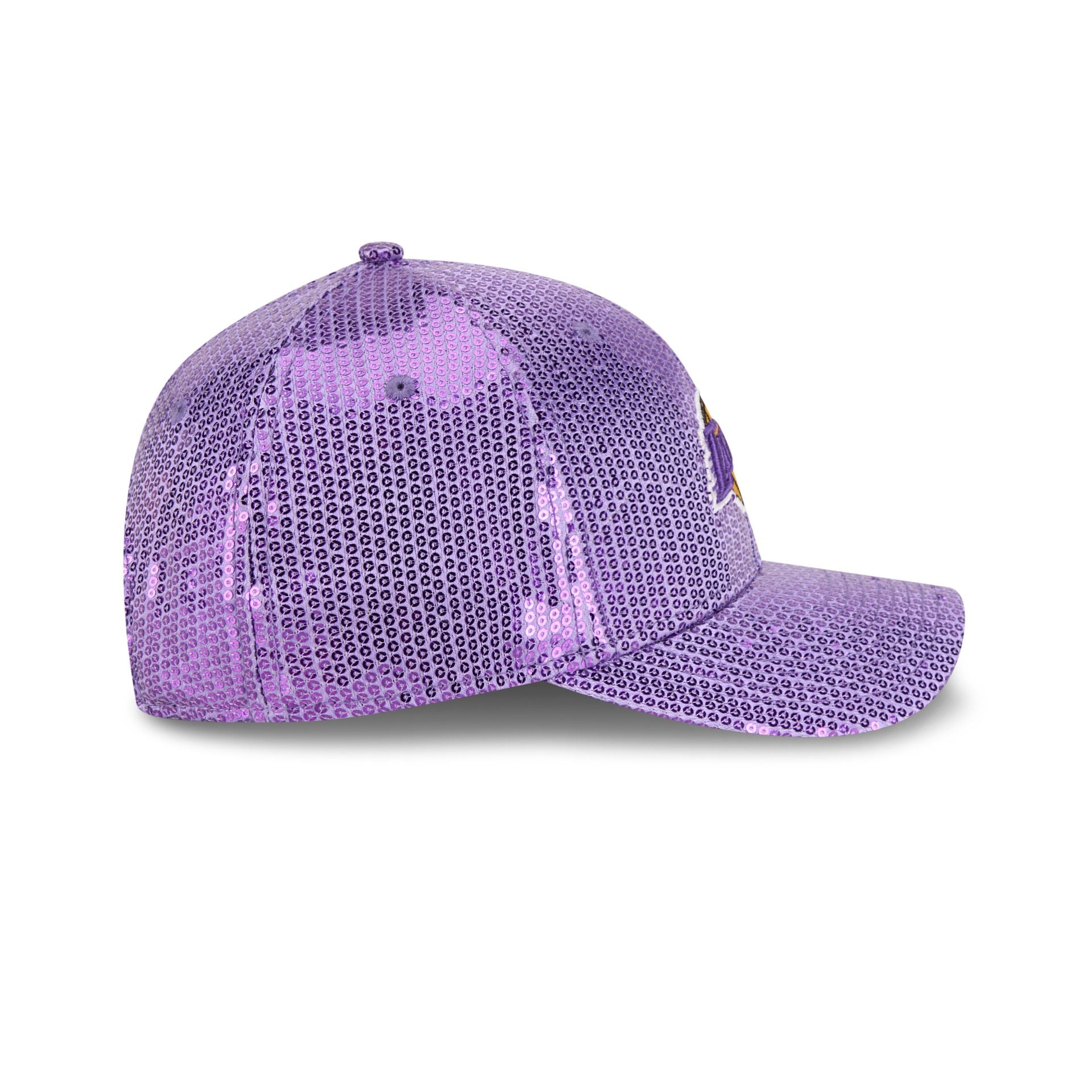 Los Angeles Lakers Sequin Women's 9FORTY M-Crown Snapback Hat