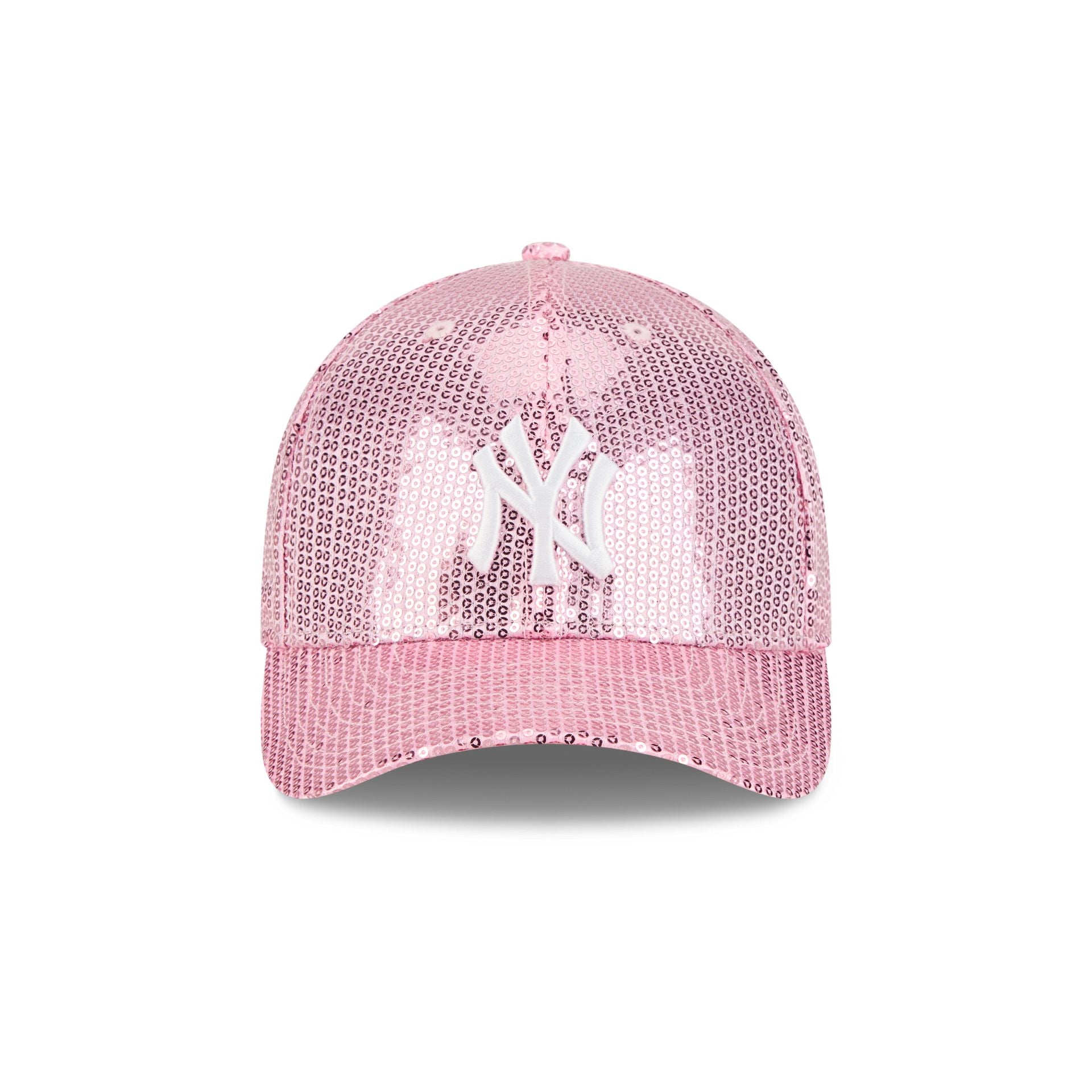 New York Yankees Sequin Pink Women's 9FORTY M-Crown Snapback Hat