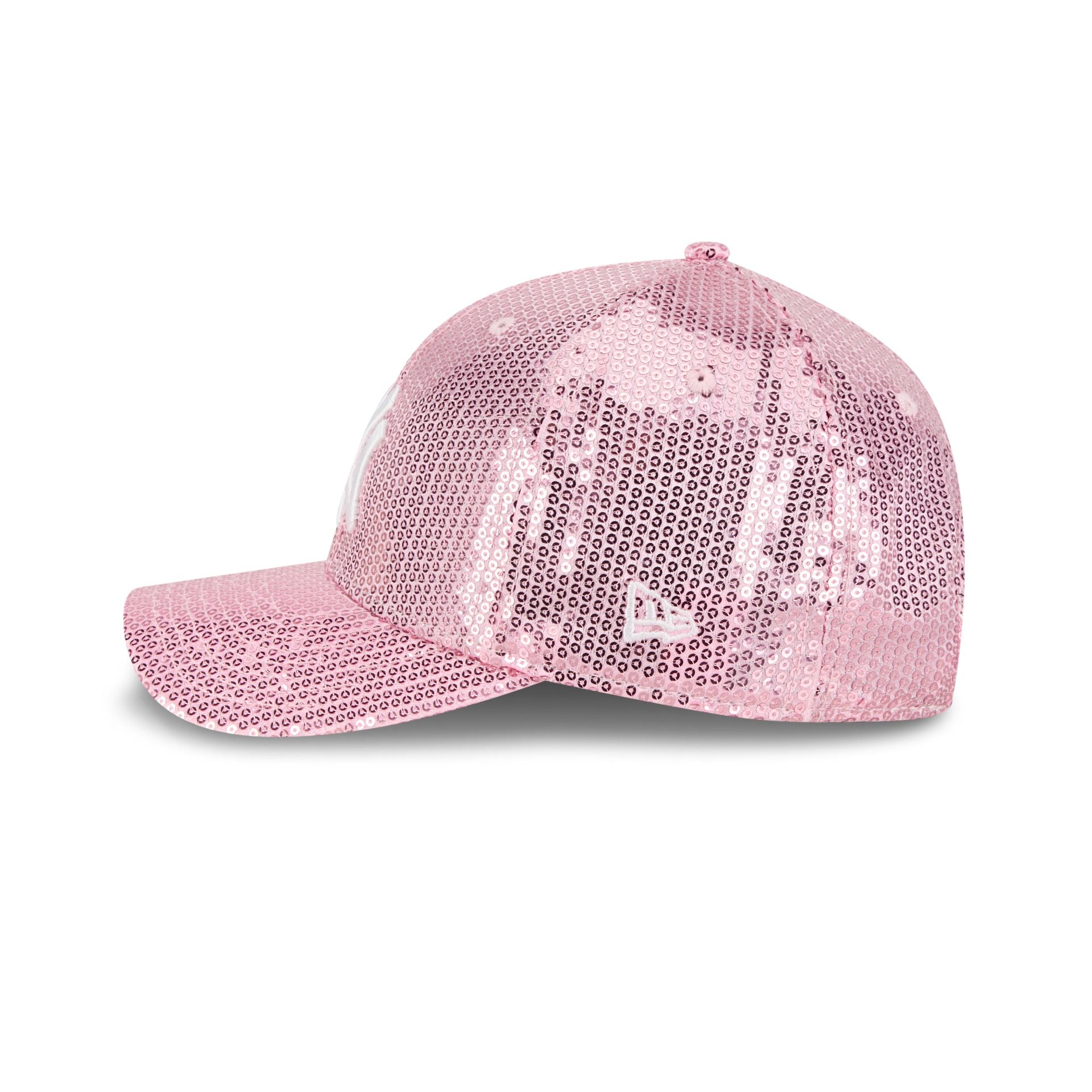 New York Yankees Sequin Pink Women's 9FORTY M-Crown Snapback Hat