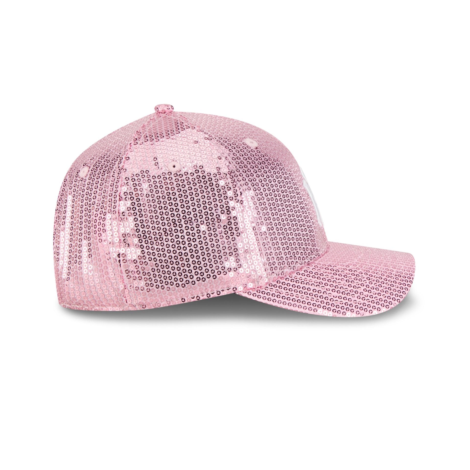 New York Yankees Sequin Pink Women's 9FORTY M-Crown Snapback Hat