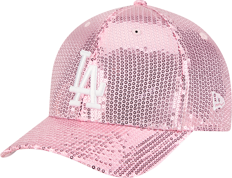 Los Angeles Dodgers Sequin Pink Women's 9FORTY M-Crown Snapback Hat