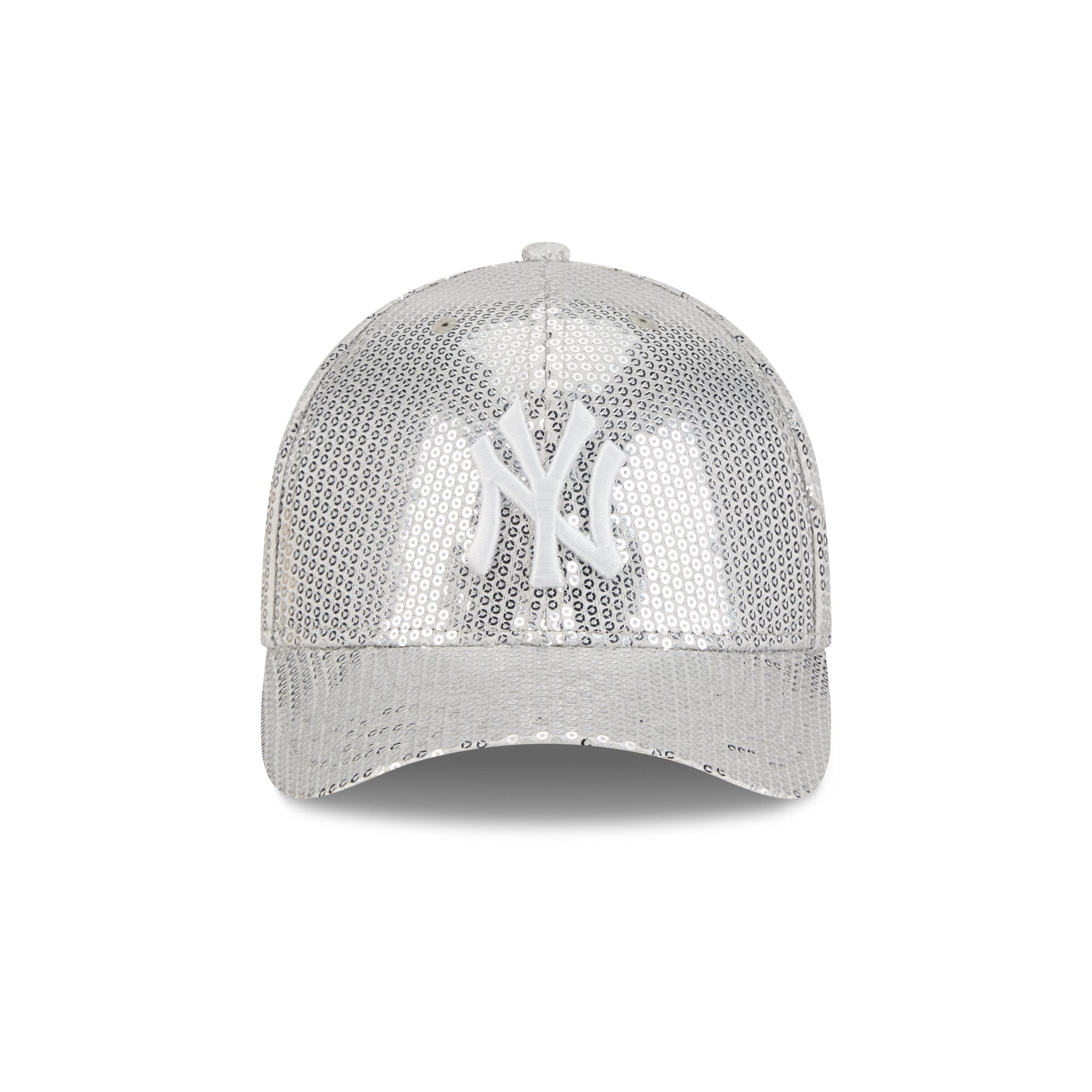 New York Yankees Sequin Gray Women's 9FORTY M-Crown Snapback Hat