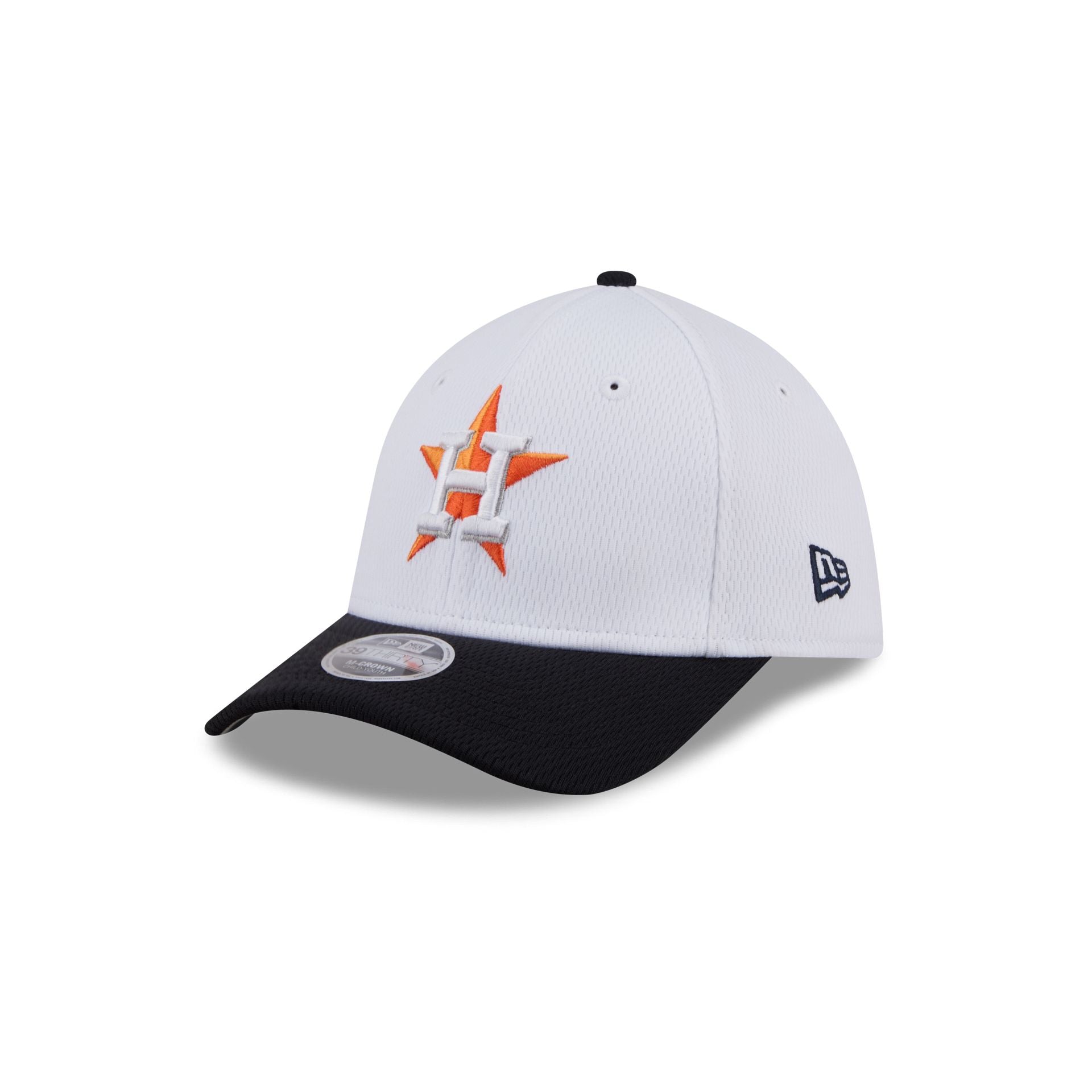 Houston Astros Baseball Stitch Kids 39THIRTY M-Crown Stretch Fit Hat