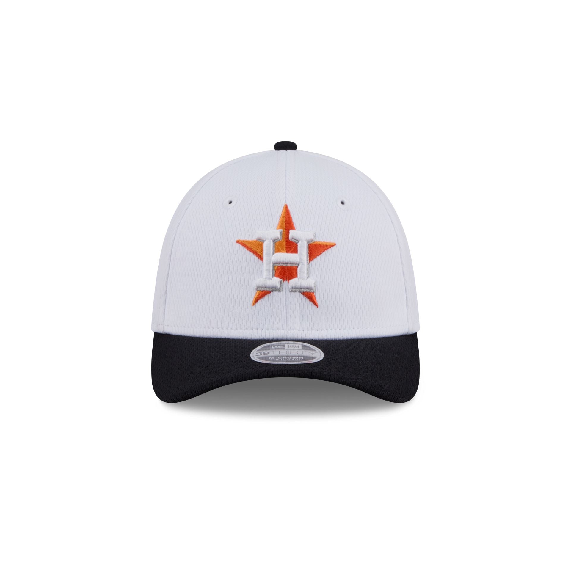Houston Astros Baseball Stitch Kids 39THIRTY M-Crown Stretch Fit Hat