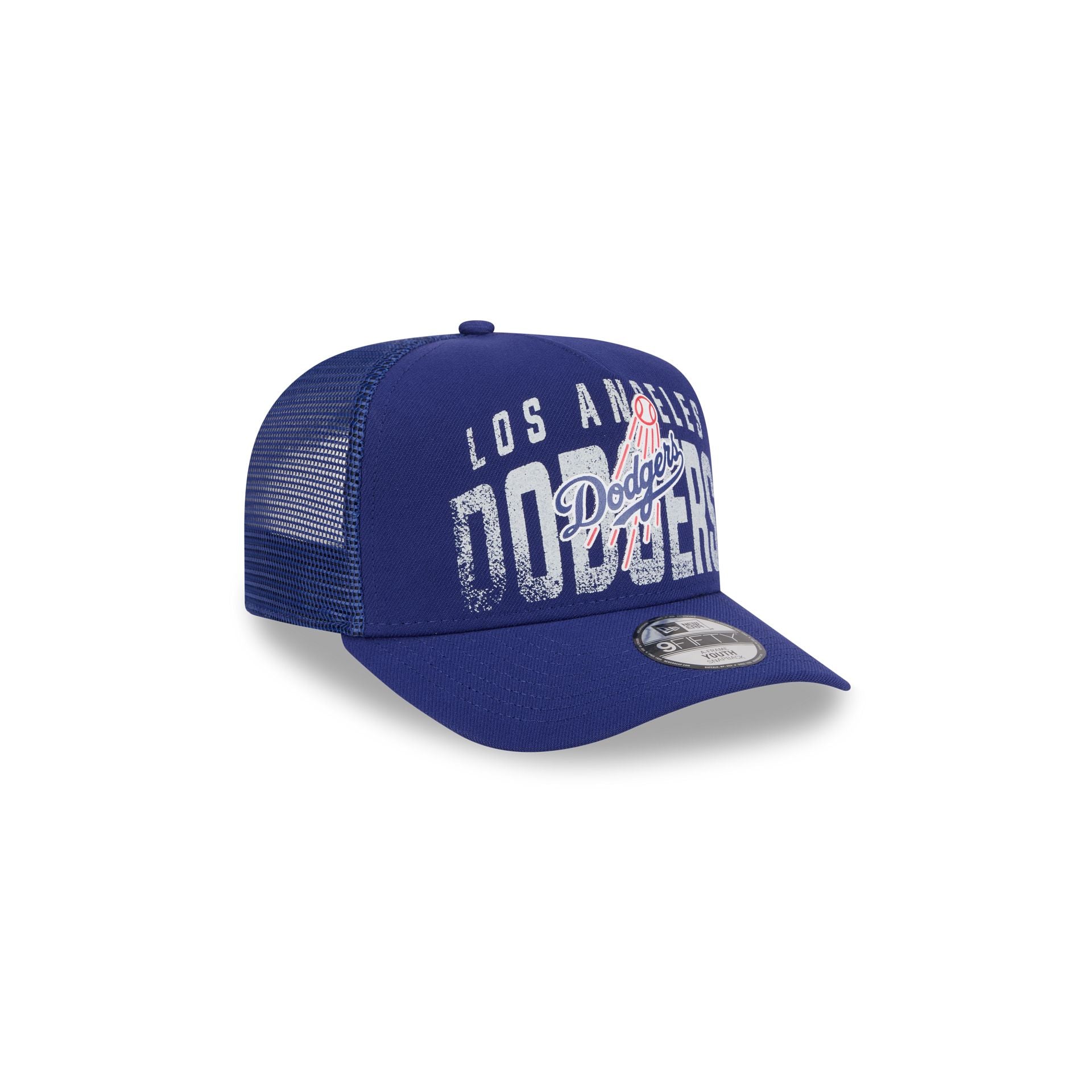 Los Angeles Dodgers Logo Fade Kids 9FIFTY A-Frame Trucker Hat