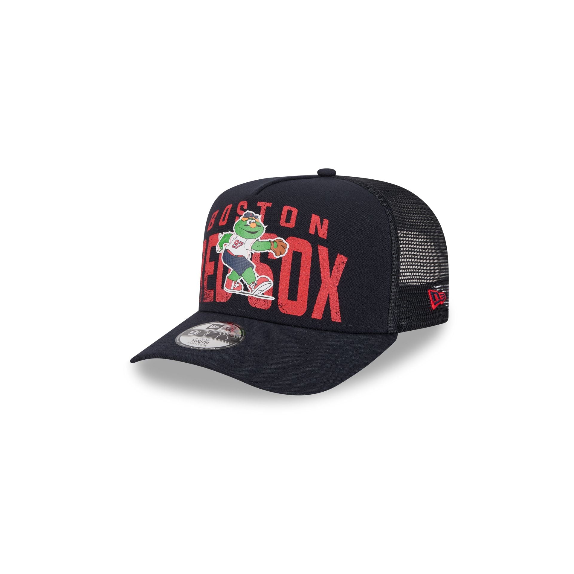 Boston Red Sox Logo Fade Kids 9FIFTY A-Frame Trucker Hat