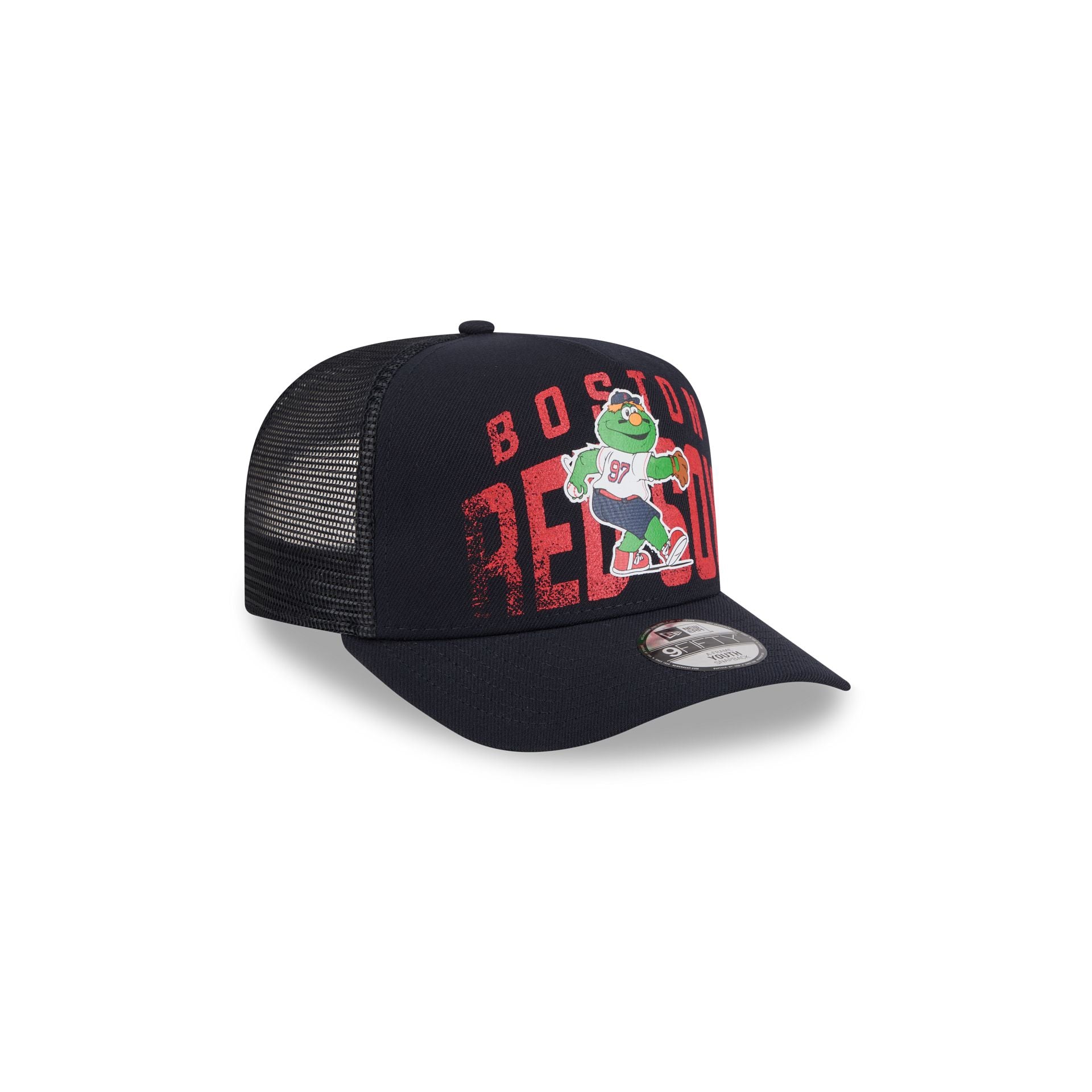 Boston Red Sox Logo Fade Kids 9FIFTY A-Frame Trucker Hat