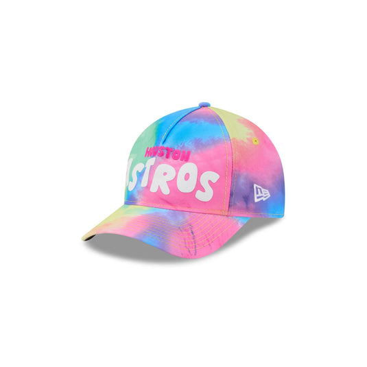 Houston Astros Tie Dye Kids 9FORTY M-Crown A-Frame Snapback Hat - New Era Cap