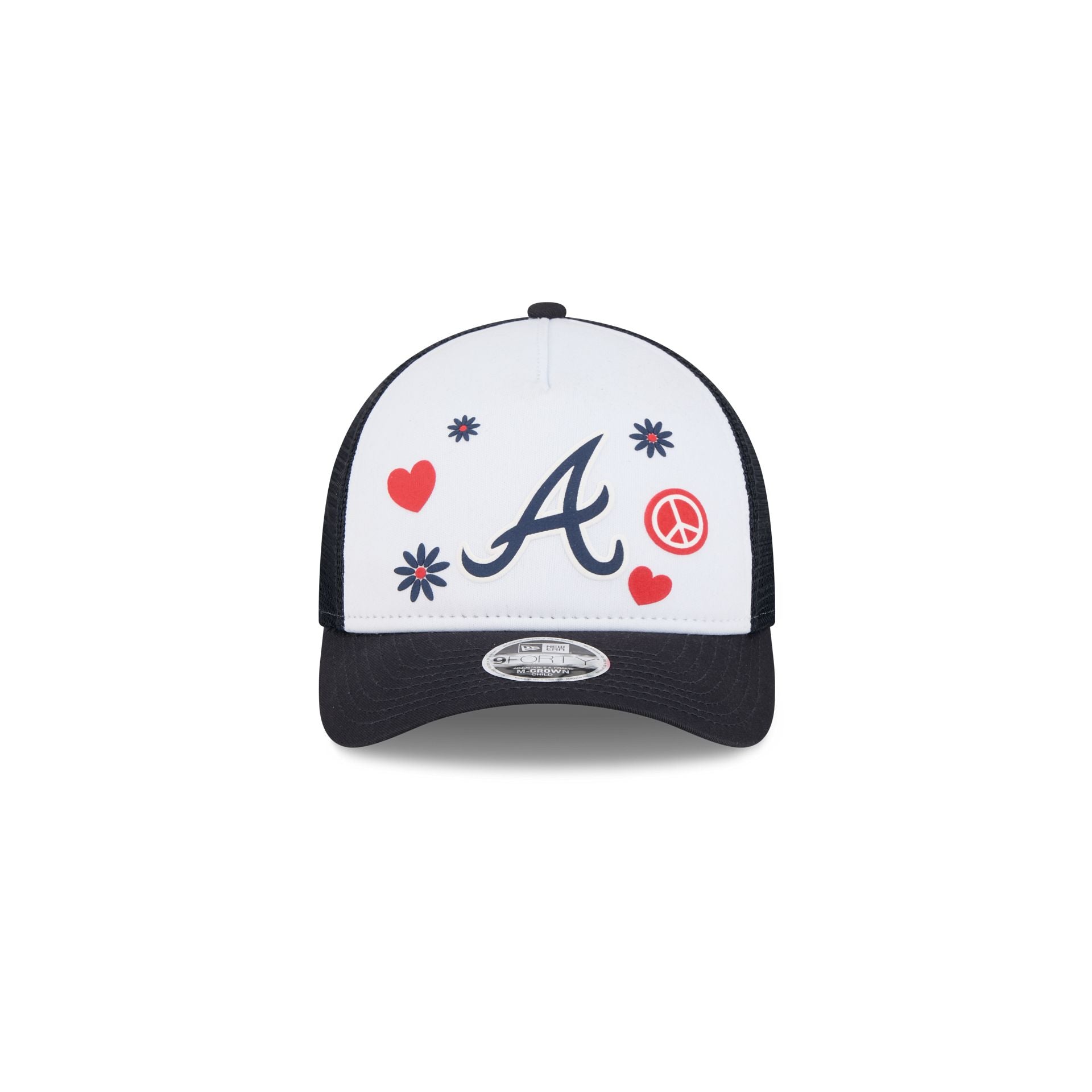 Atlanta Braves Play Kids 9FORTY M-Crown A-Frame Trucker Hat
