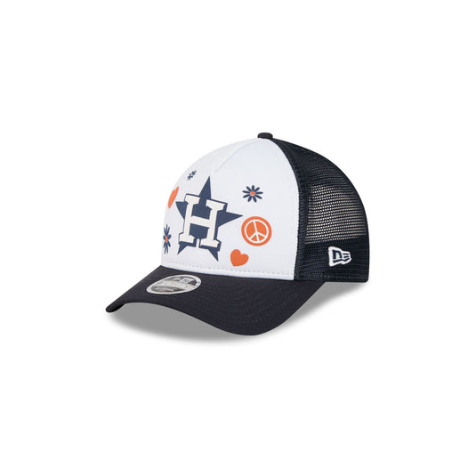 Houston Astros Play Kids 9FORTY M-Crown A-Frame Trucker Hat - New Era Cap