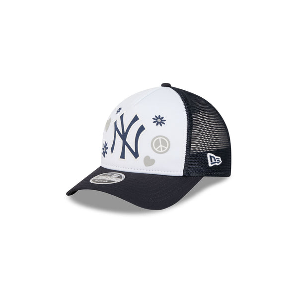 ピカ NEW ERA Youth 9FORTY A-Frame Trucker New York Yankees Play Kids 9FORTY M-Crown A-Frame Trucker Hat