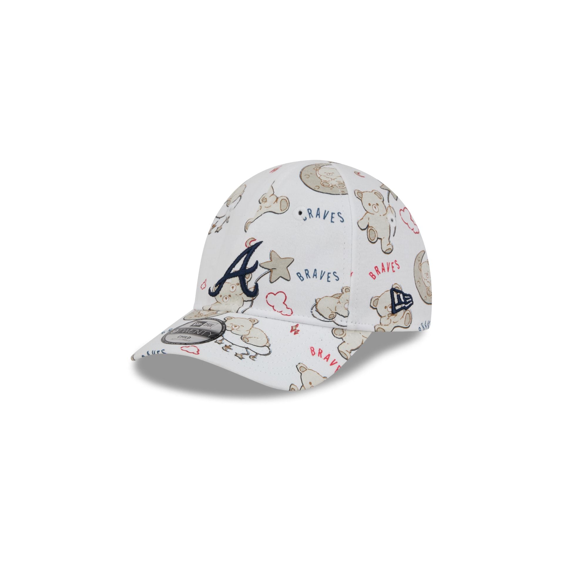 Atlanta Braves Teddy Kids 9TWENTY Adjustable Hat