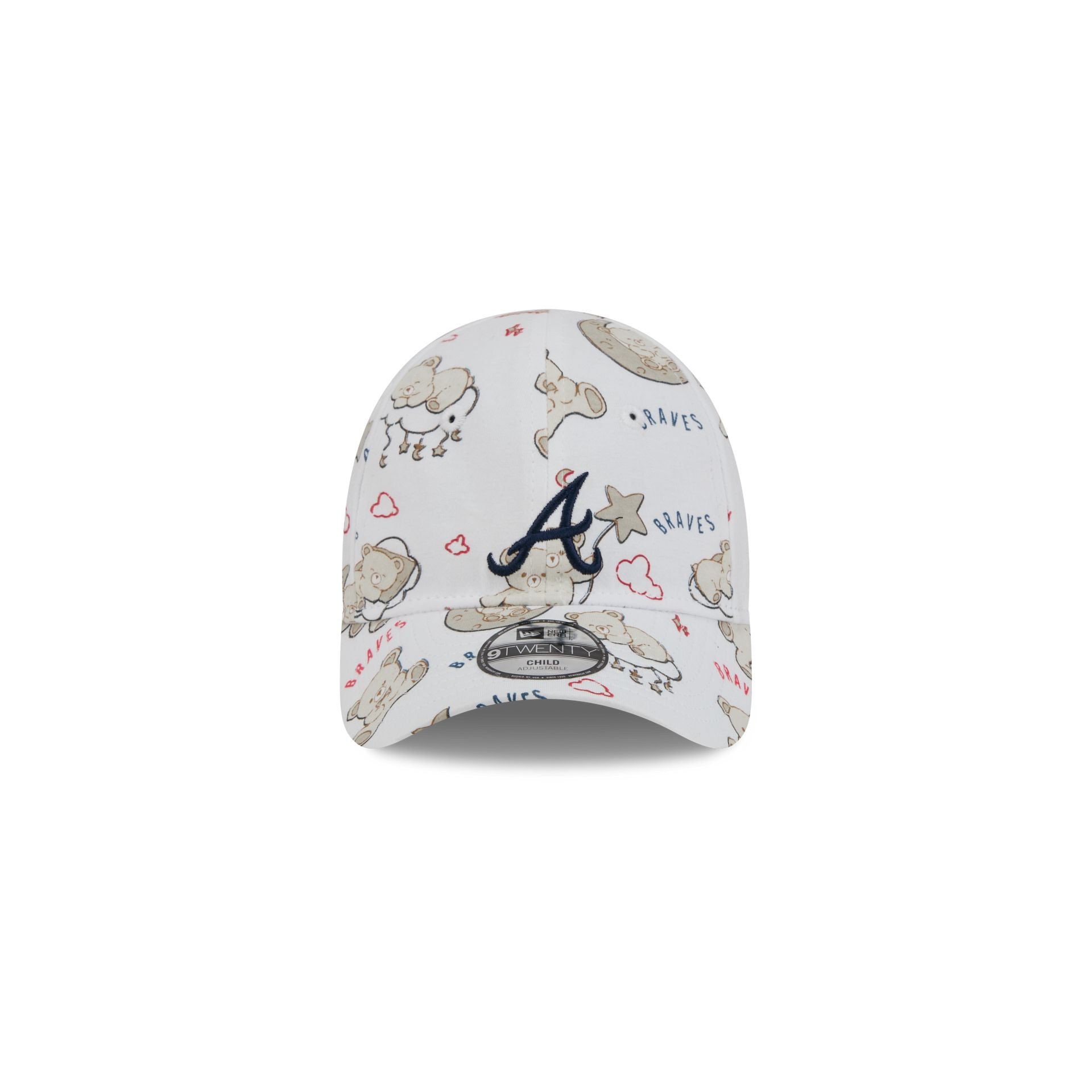 Atlanta Braves Teddy Kids 9TWENTY Adjustable Hat
