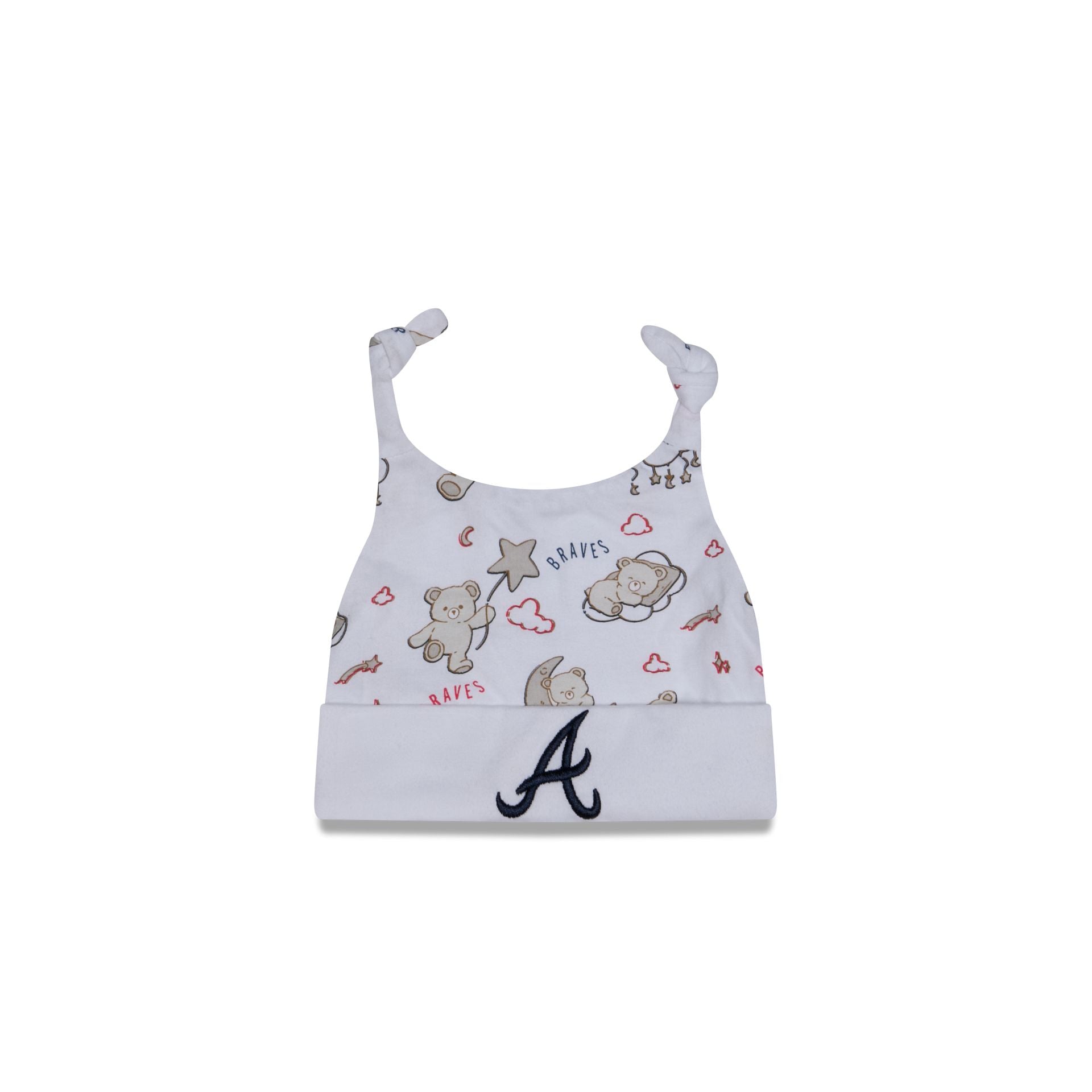 Atlanta Braves Teddy Baby Beanie Hat