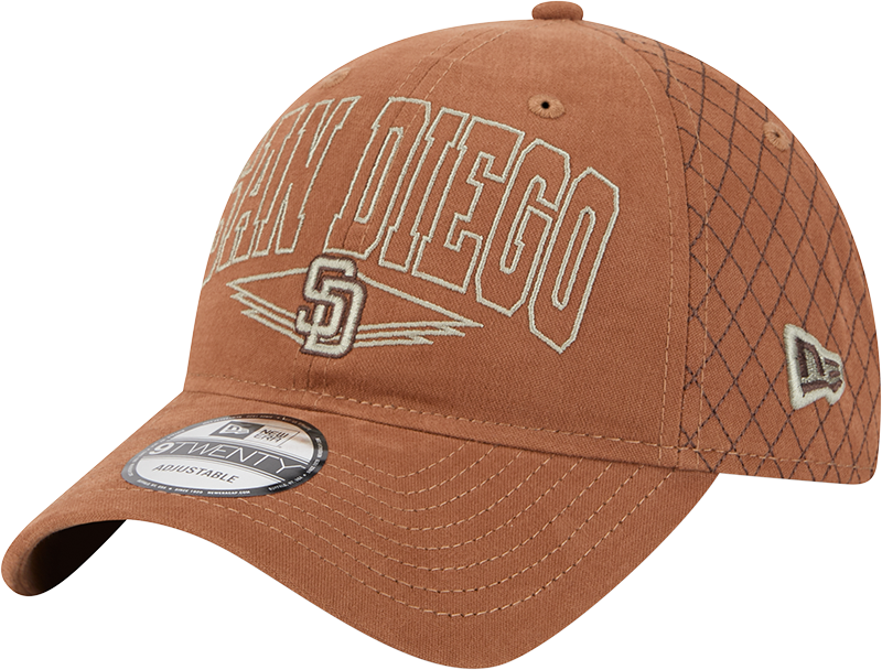 San Diego Padres Quilted Wordmark 9TWENTY Adjustable Hat