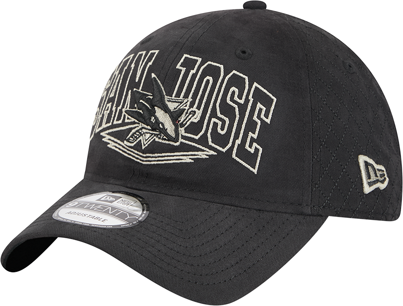San Jose Sharks Quilted Wordmark 9TWENTY Adjustable Hat