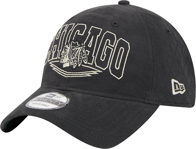 Chicago Blackhawks Quilted Wordmark 9TWENTY Adjustable Hat