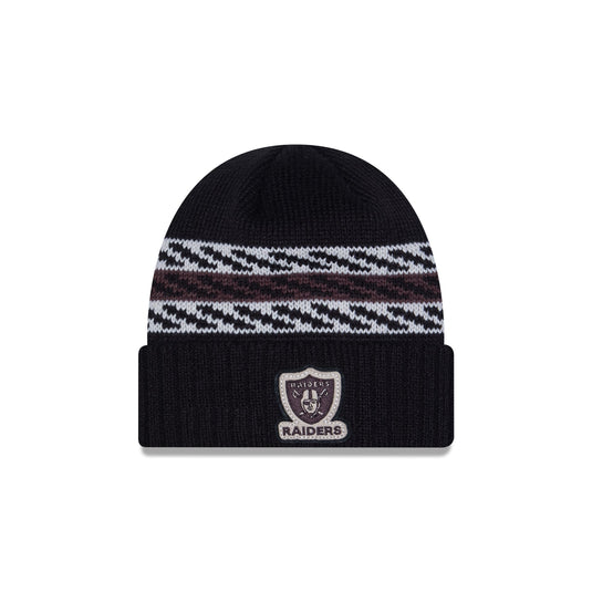 Las Vegas Raiders Quilted Cuff Knit Hat - New Era Cap