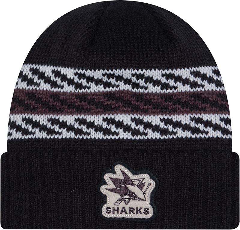 San Jose Sharks Quilted Cuff Knit Hat